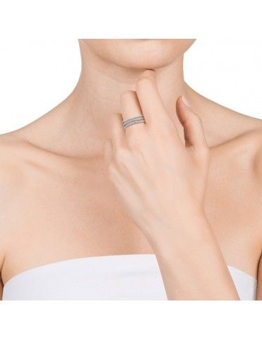Anillo Viceroy plata triple Mujer 71065A014-38