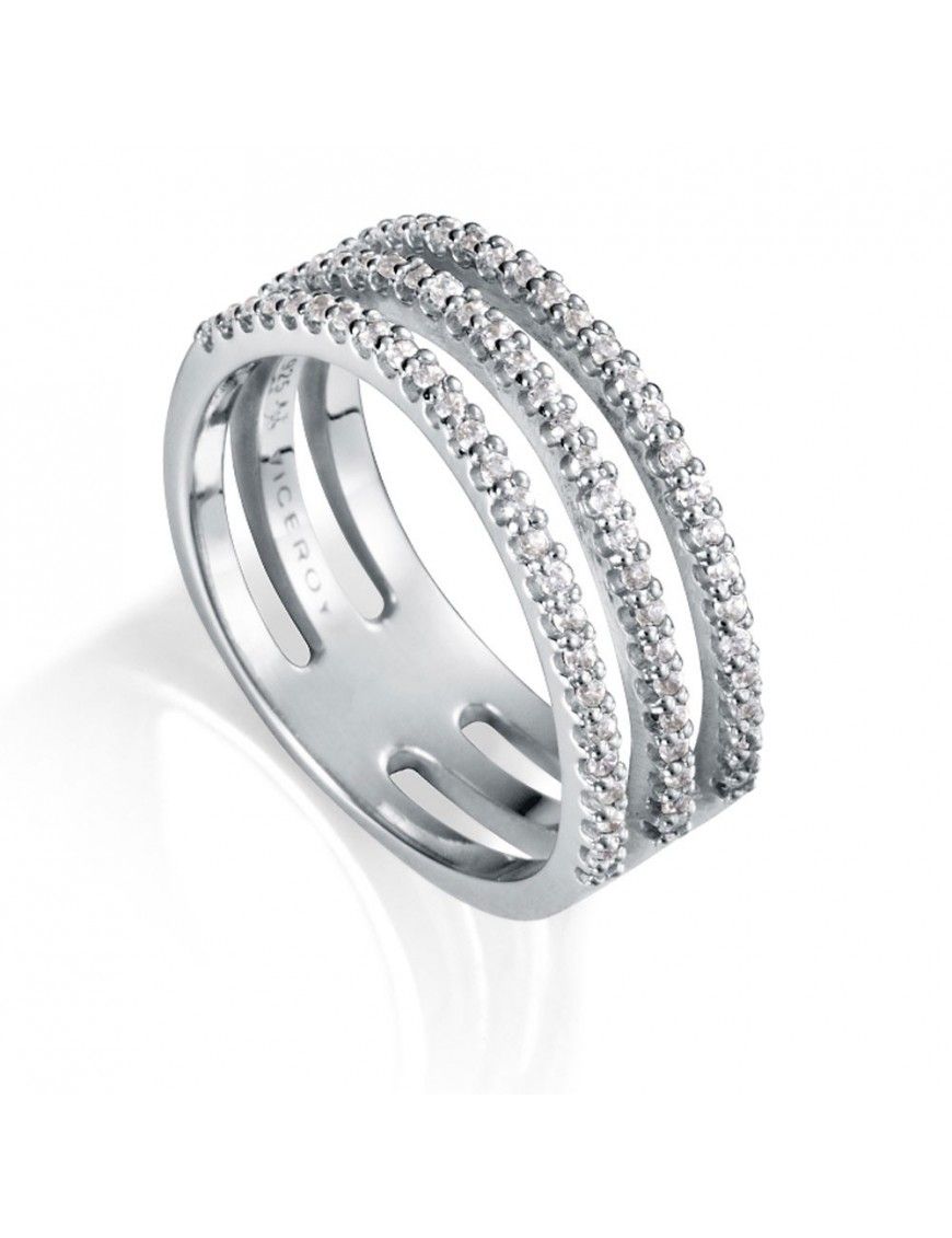 Anillo Viceroy plata triple Mujer 71065A016-38