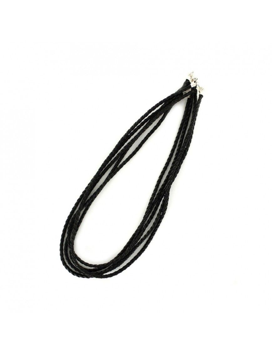 Collar Plata cuero Mujer 9099719