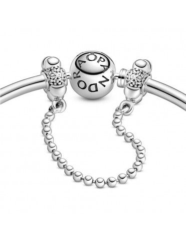 Cadena de seguridad  plata y Esferas y pavé 798680C01-05