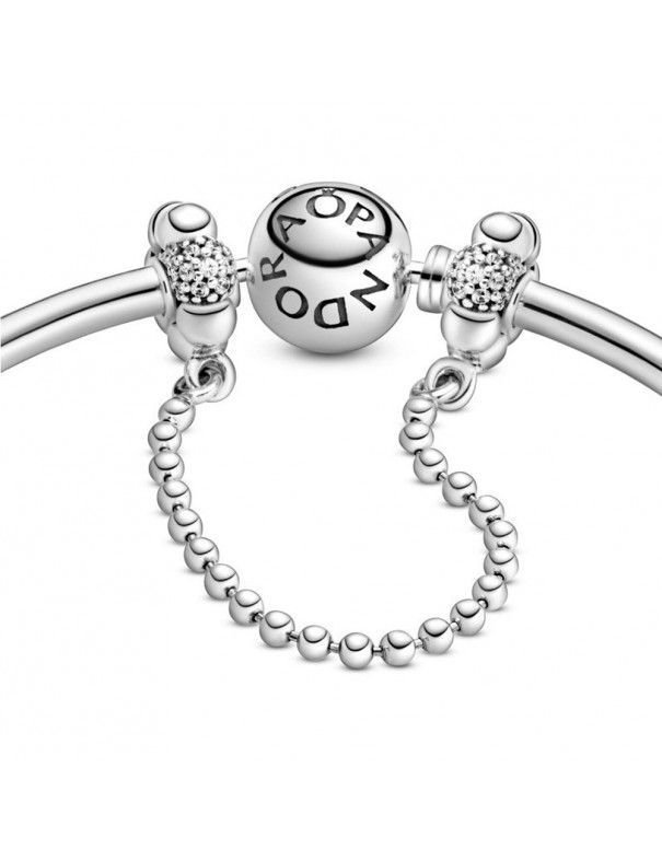 Cadena de seguridad  plata y Esferas y pavé 798680C01-05