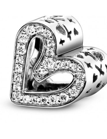 Charm Pandora plata filigrana Corazón Brillante 798692C01