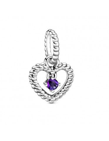 Charm colgante Pandora plata con esferas Morado 798854C03