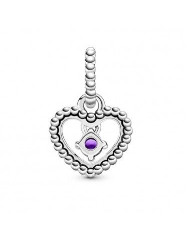 Charm colgante Pandora plata con esferas Morado 798854C03