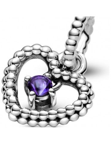 Charm colgante Pandora plata con esferas Morado 798854C03