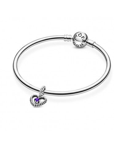 Charm colgante Pandora plata con esferas Morado 798854C03