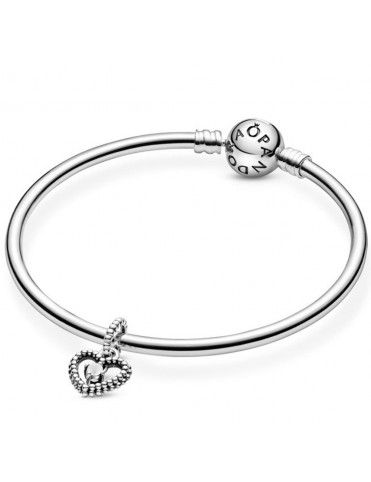 Charm colgante Pandora plata con esferas blanco 798854C04