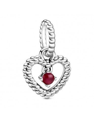 Charm colgante Pandora plata con esferas Rojo Oscuro 798854C08