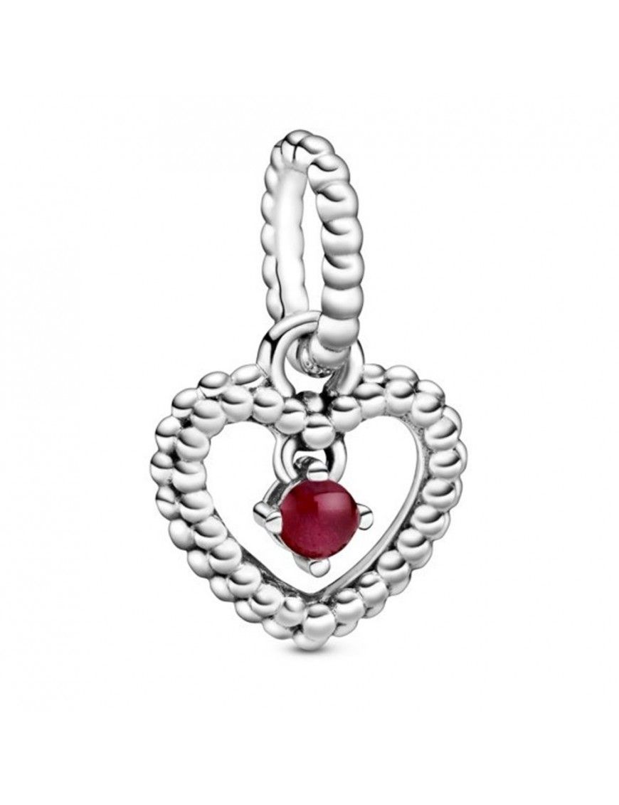 Charm colgante Pandora plata con esferas Rojo Oscuro 798854C08
