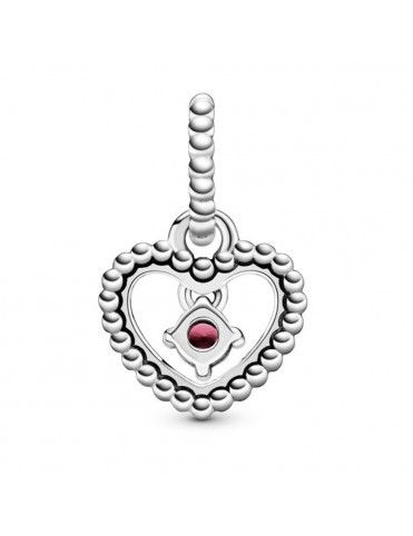 Charm colgante Pandora plata con esferas Rojo Oscuro 798854C08