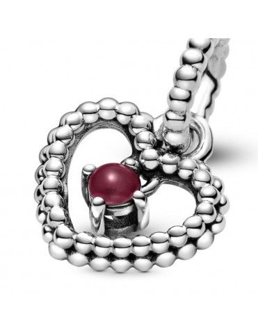 Charm colgante Pandora plata con esferas Rojo Oscuro 798854C08