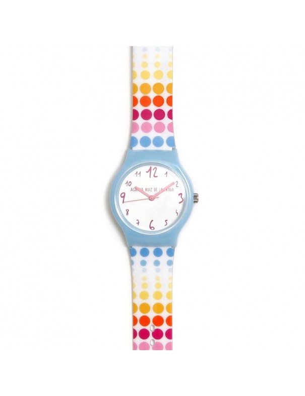 Reloj Agatha Niña Topos fila colores AGR266