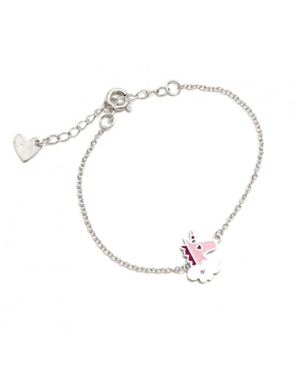 Pulsera Agatha Ruiz Plata Unicornio Fantasía Niña 315FAN
