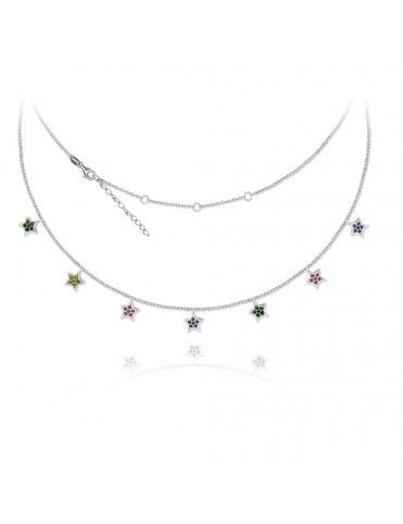 Collar Plata Mujer estrellas 174993