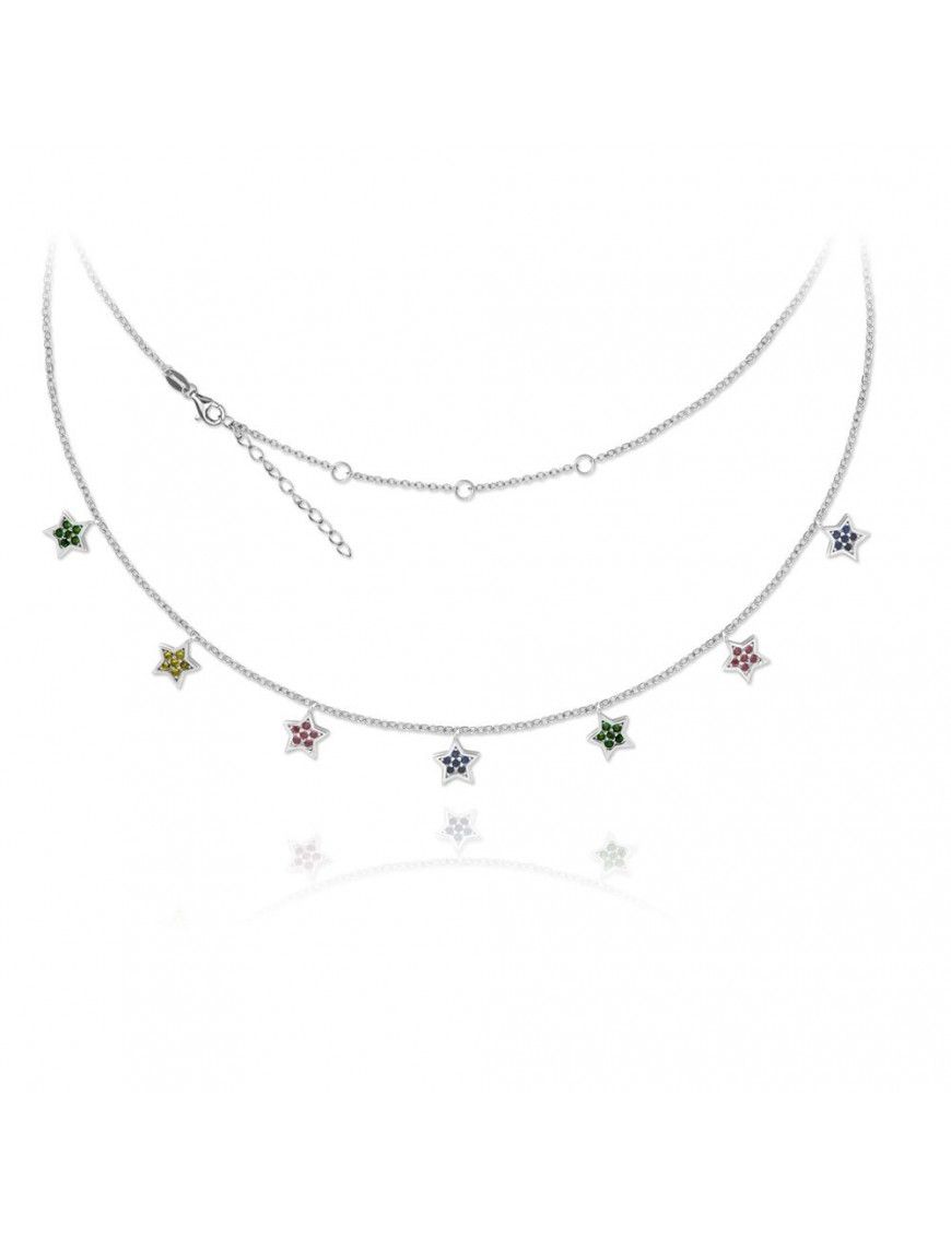 Collar Plata Mujer estrellas 174993