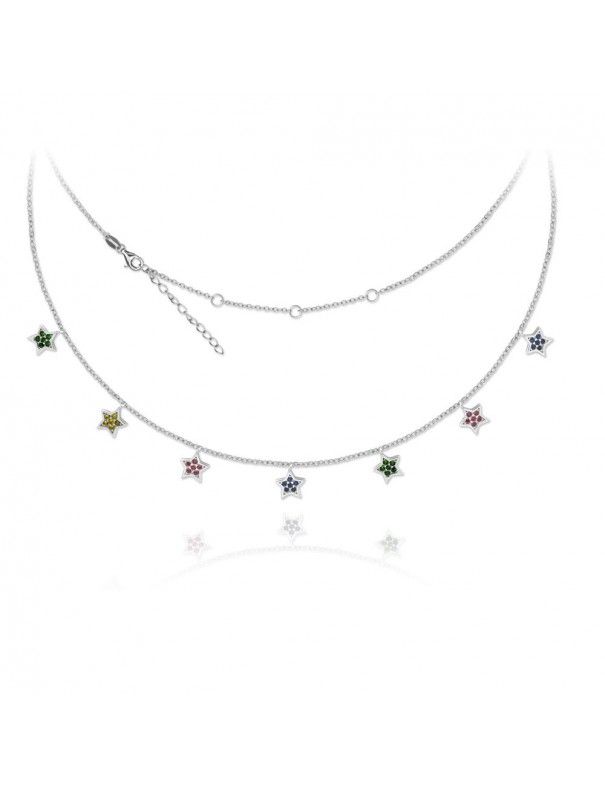 Collar Plata Mujer estrellas 174993