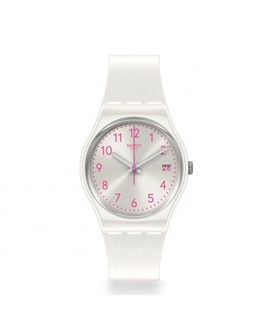 Swatch Reloj analógico de cuarzo para mujer con correa de acero inoxidable  SUOK134A, pulsera, Pulsera