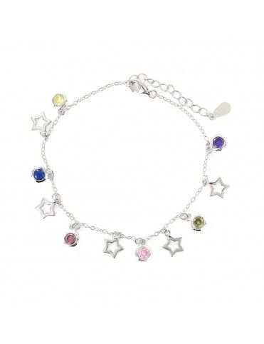 Pulsera plata Mujer Estrella circonitas 9108270