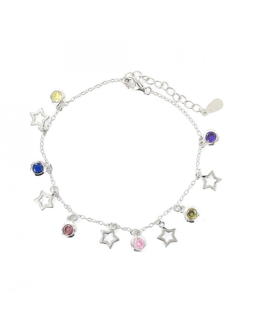 Pulsera plata Mujer Estrella circonitas 9108270