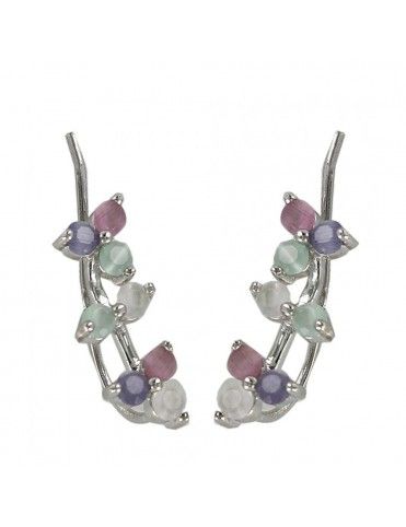 Pendientes Plata Mujer Queen trepadores 9108778