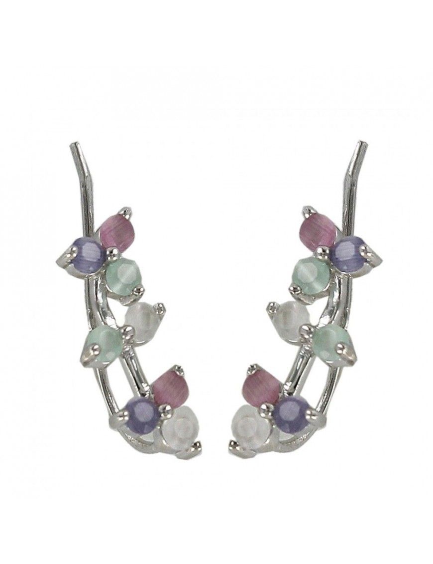 Pendientes Plata Mujer Queen trepadores 9108778