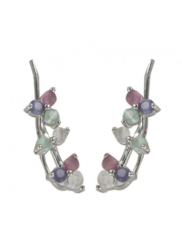 Pendientes Plata Mujer Queen trepadores 9108778