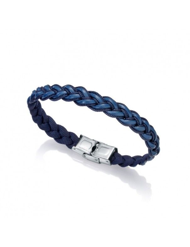 Pulsera Viceroy acero y piel hombre 75182P01013