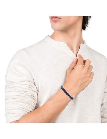 Pulsera Viceroy acero y piel hombre 75182P01013