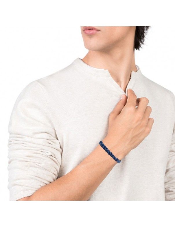 Pulsera Viceroy acero y piel hombre 75182P01013