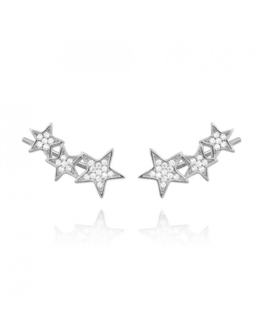 Pendientes plata trepadores estrella 151693
