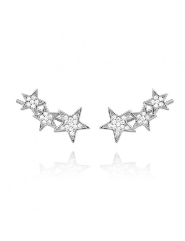 Pendientes plata trepadores estrella 151693
