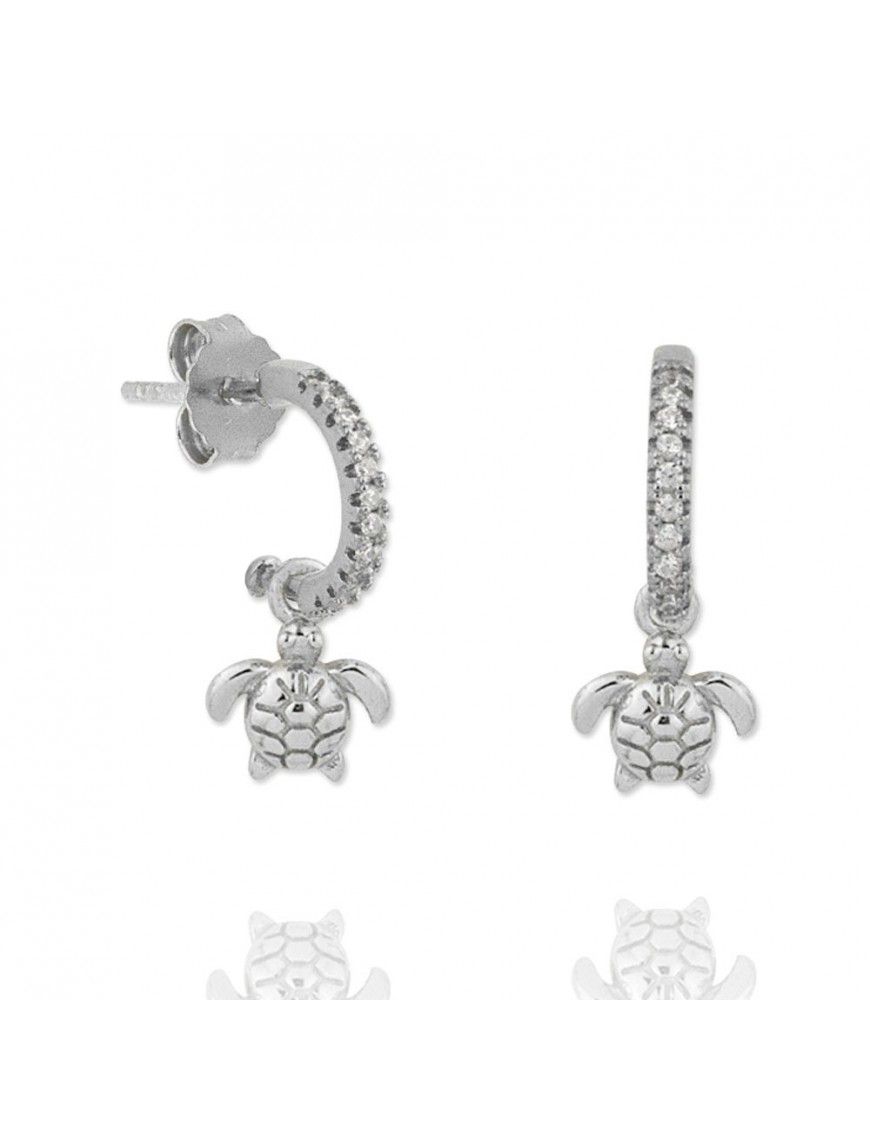 Pendientes plata tortuga 151761