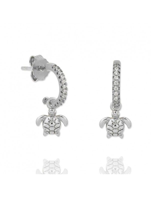 Pendientes plata tortuga 151761