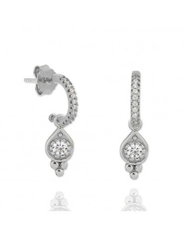 Pendientes plata con colgante 151771