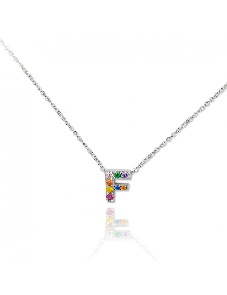 Collar plata letra F 175030
