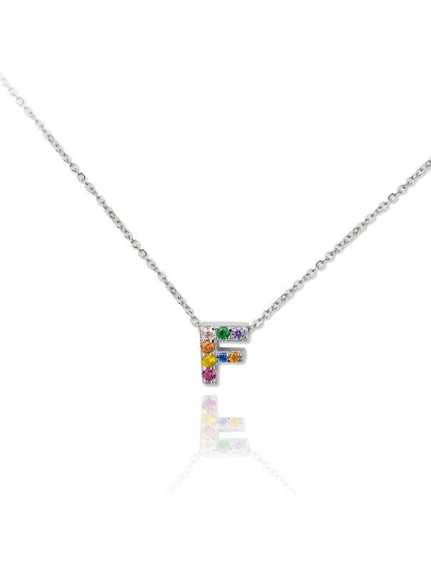 Collar plata letra F 175030