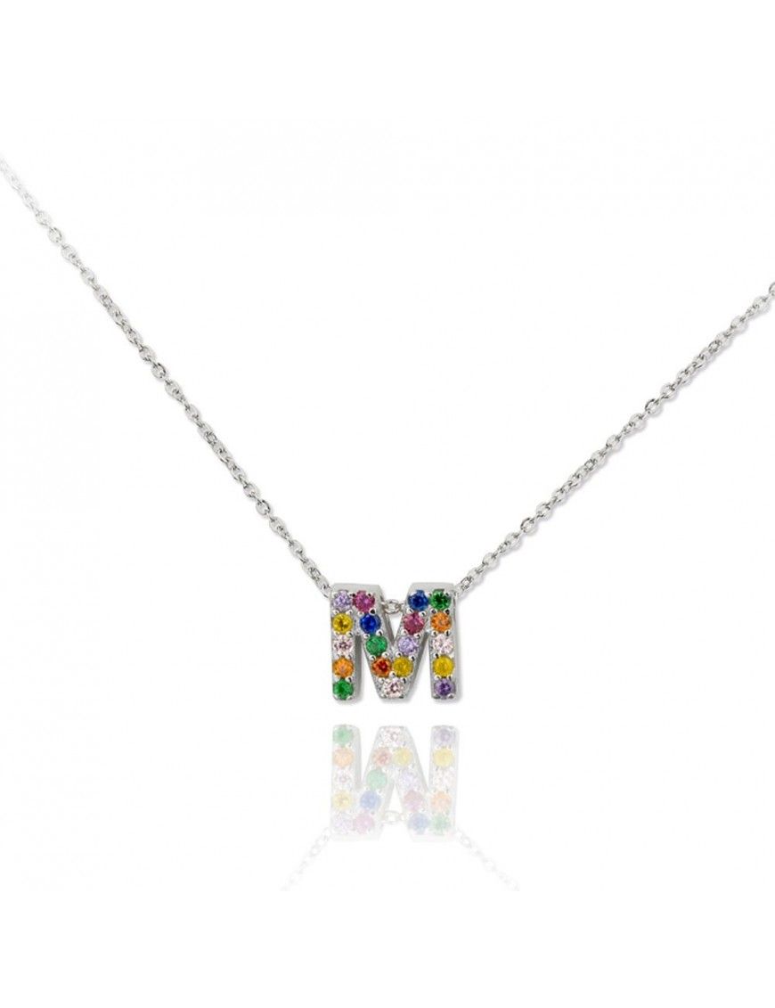 Collar plata letra EME 175042