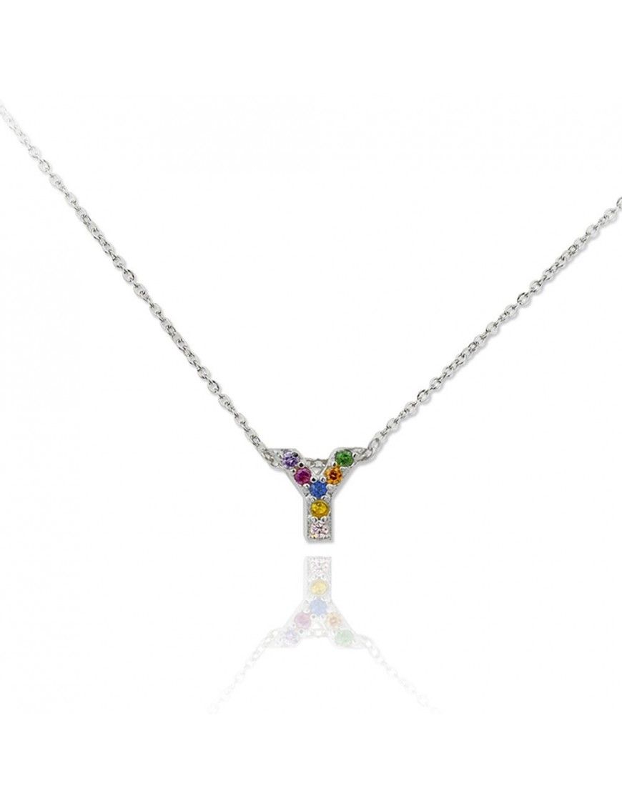 Collar plata letra Y 175060