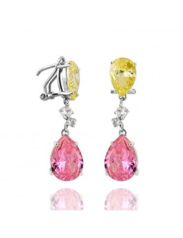 Pendientes plata largos V00209