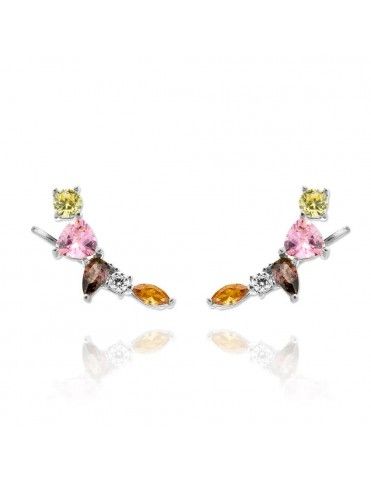 Pendientes plata trepadores V00205