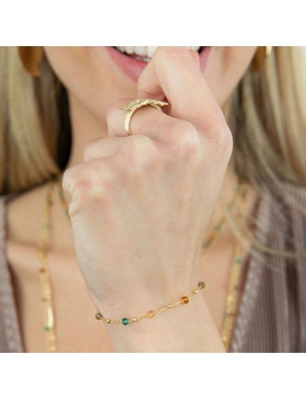 Pulsera Anartxy de acero dorado APU987EH