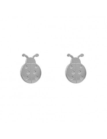 Pendientes Anartxy acero mariquita BPE203PL