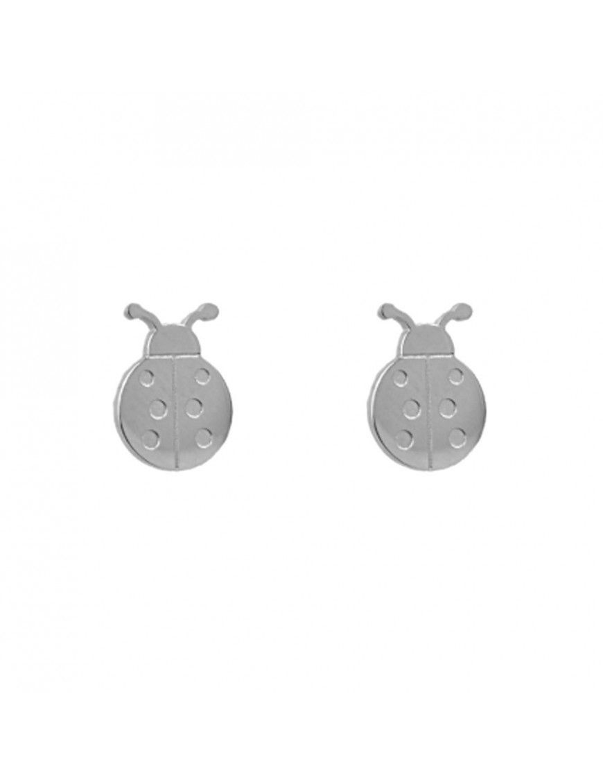 Pendientes Anartxy acero mariquita BPE203PL
