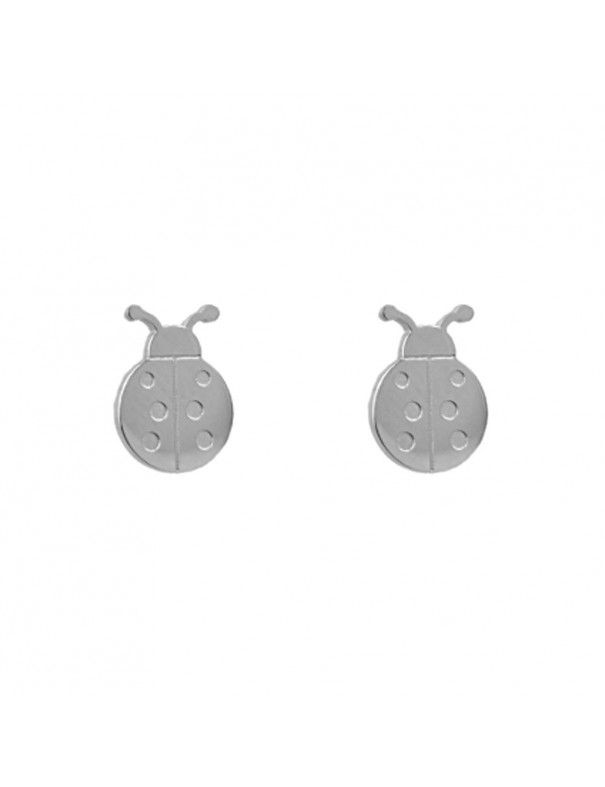 Pendientes Anartxy acero mariquita BPE203PL