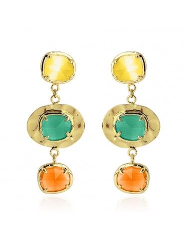 Pendientes Anartxy dorados BPE321VER