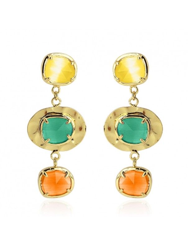 Pendientes Anartxy dorados BPE321VER