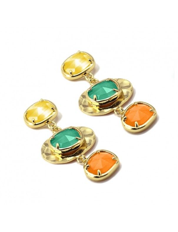 Pendientes Anartxy dorados BPE321VER