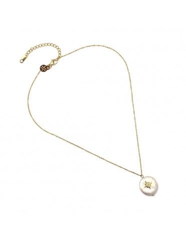 Collar Anartxy acero perla COA773