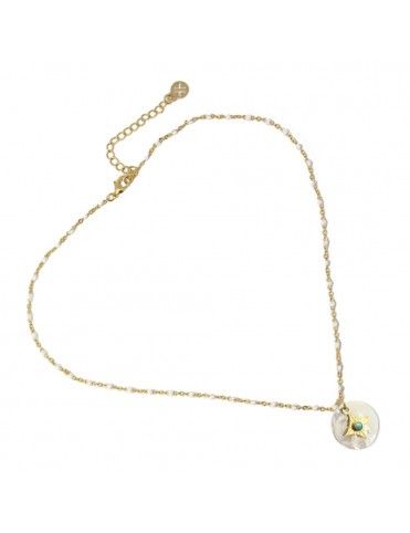 Collar Anartxy acero y nácar COA827