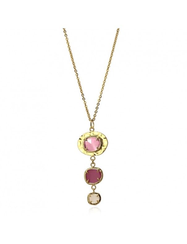 Collar Anartxy piedra ojo de gato COA858RS